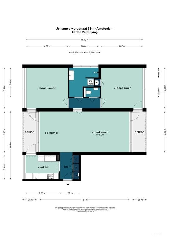 Licht hoekappartement met twee balkons in Zuid - Afbeelding 42