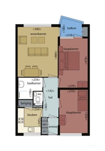 3-kamer appartement met balkon in Buitenveldert - Afbeelding 13