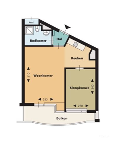 Fris appartement met nieuwe keuken - Afbeelding 2