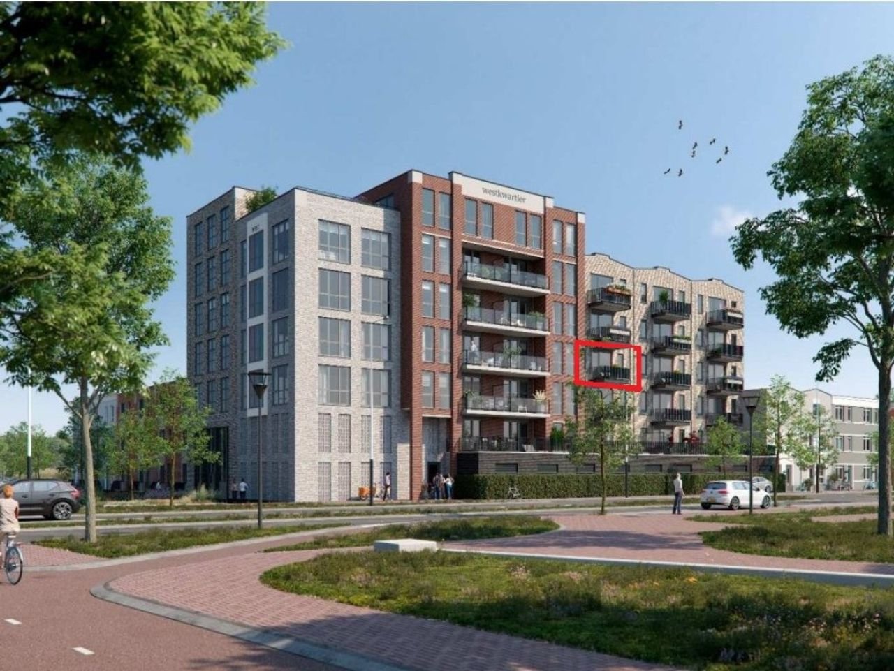 Licht 81m² appartement met kookeiland - Afbeelding 1