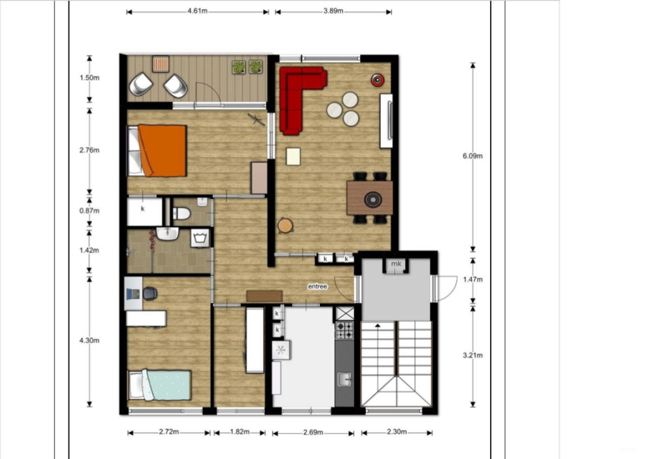 Furnished apartment with balcony - Image 16