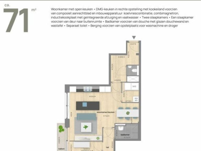 Nieuw 3-kamerappartement met gym - Afbeelding 10