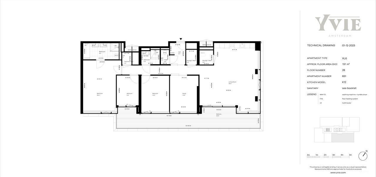 Spacious living on the 28th floor (151 m²) - Image 18