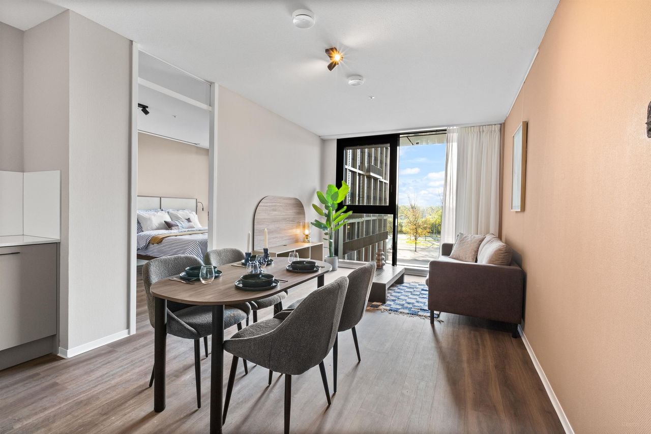 Modern 1-slaapkamerappartement in Kralingen - Afbeelding 1