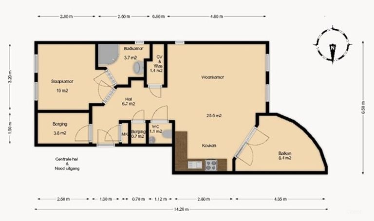 Modern apartment with balcony in the city center - Image 18