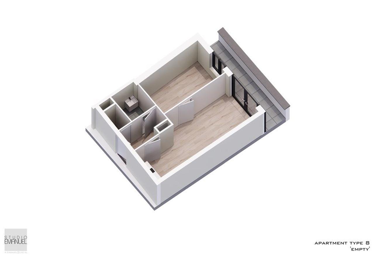 Penthouse met balkon in De Baarsjes - Afbeelding 12
