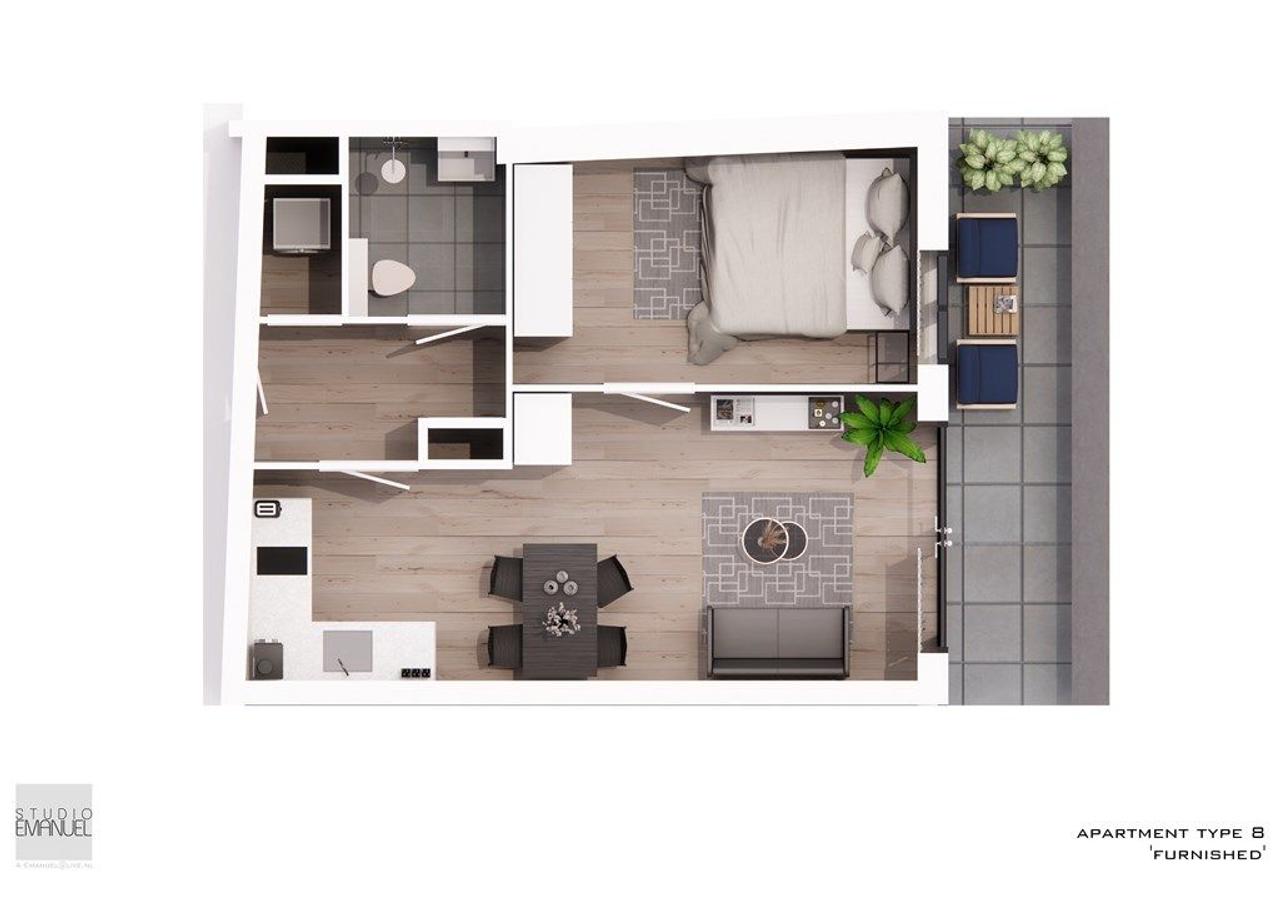Penthouse met balkon in De Baarsjes - Afbeelding 13