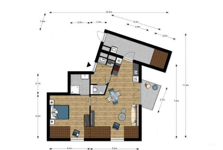Modern city apartment with private parking - Image 7