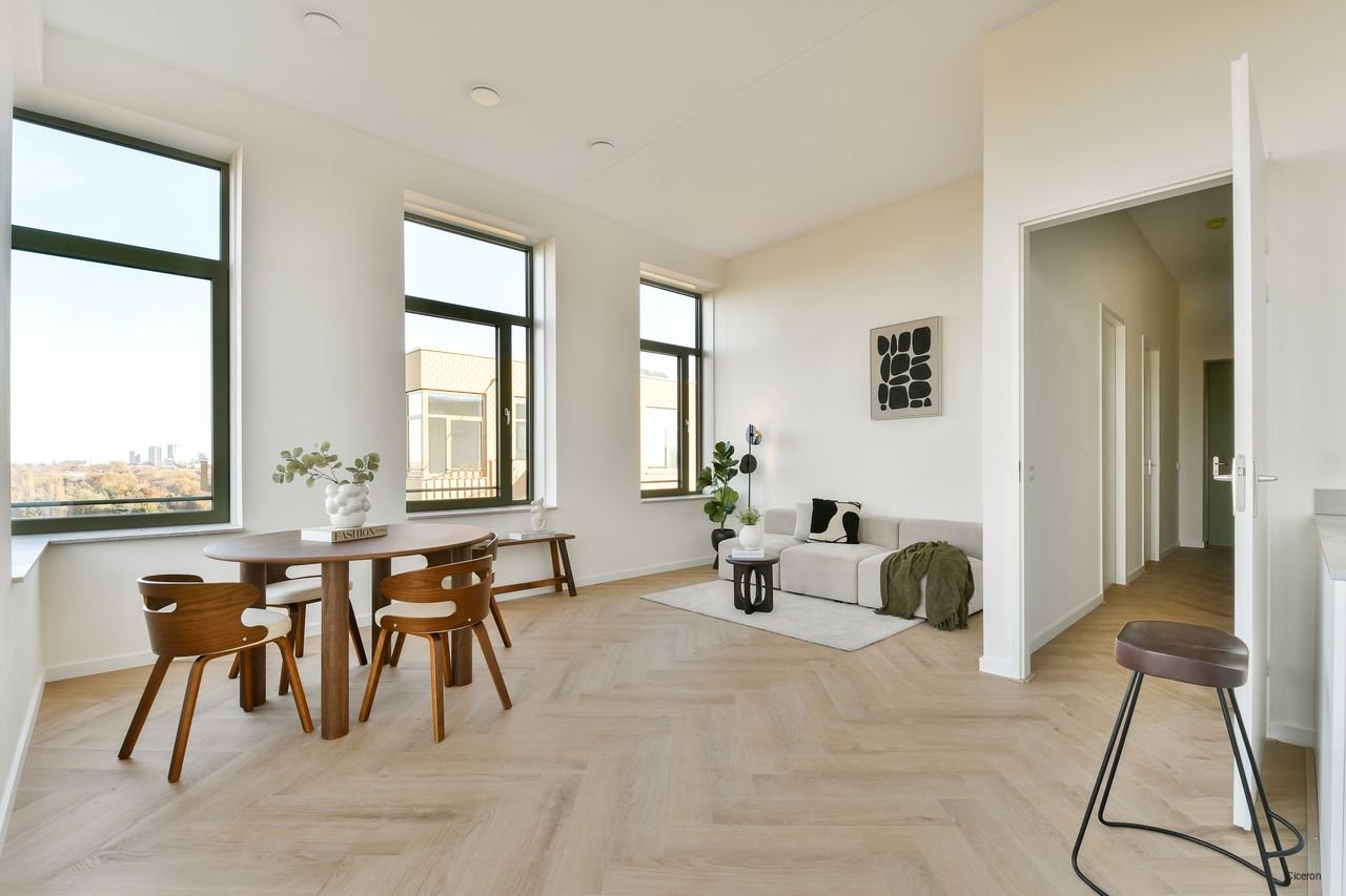 Licht penthouse met uitzicht in Westerpark - Afbeelding 4