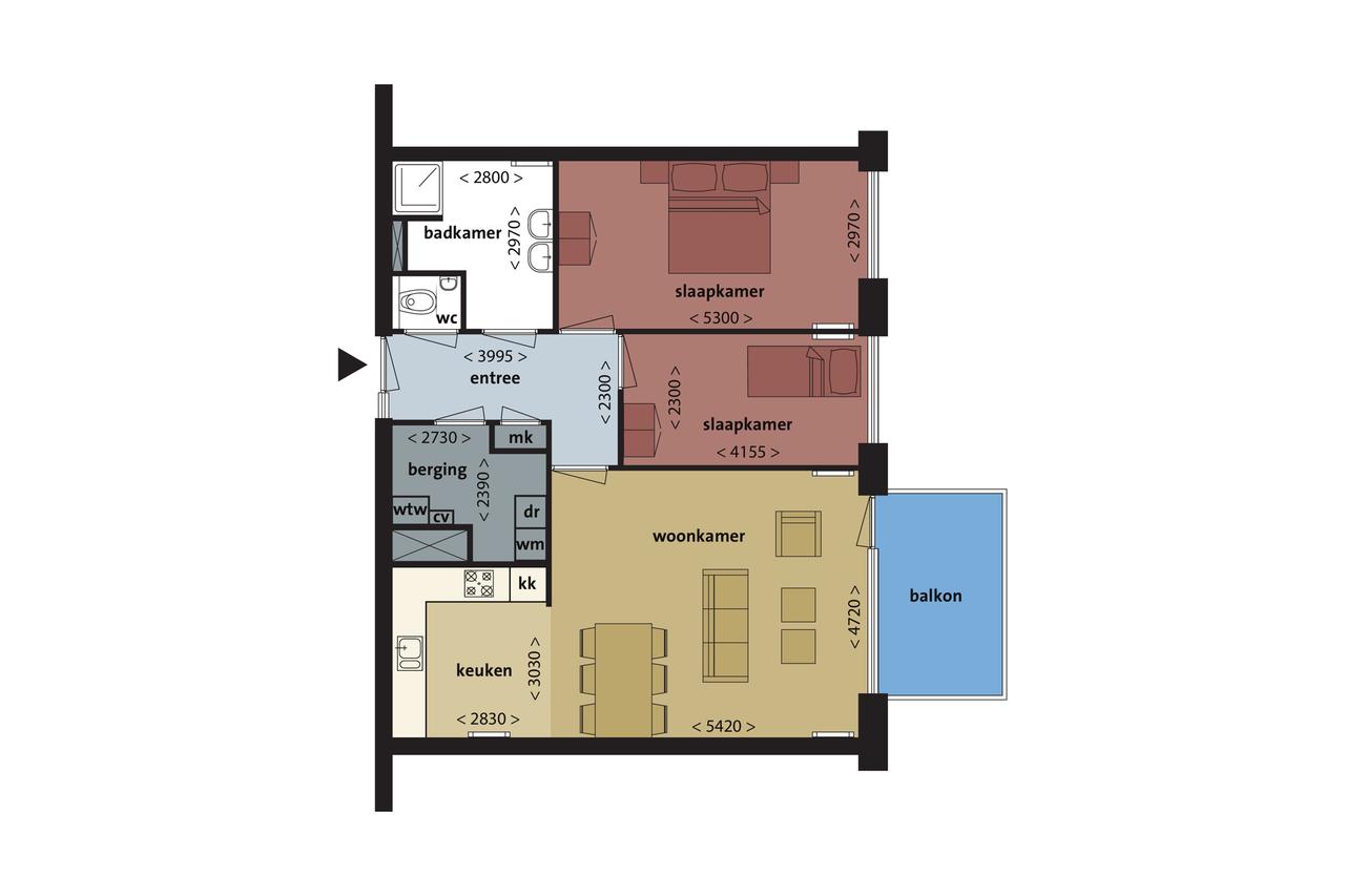 2-bedroom apartment on the Rhine with balcony - Image 22