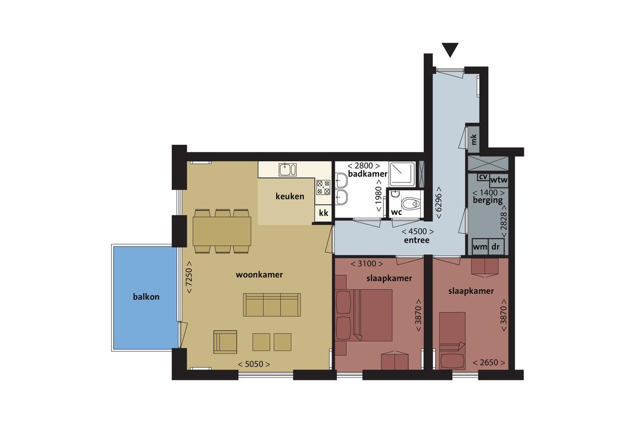 Hoekappartement van 85 m² aan de Rijn - Afbeelding 19
