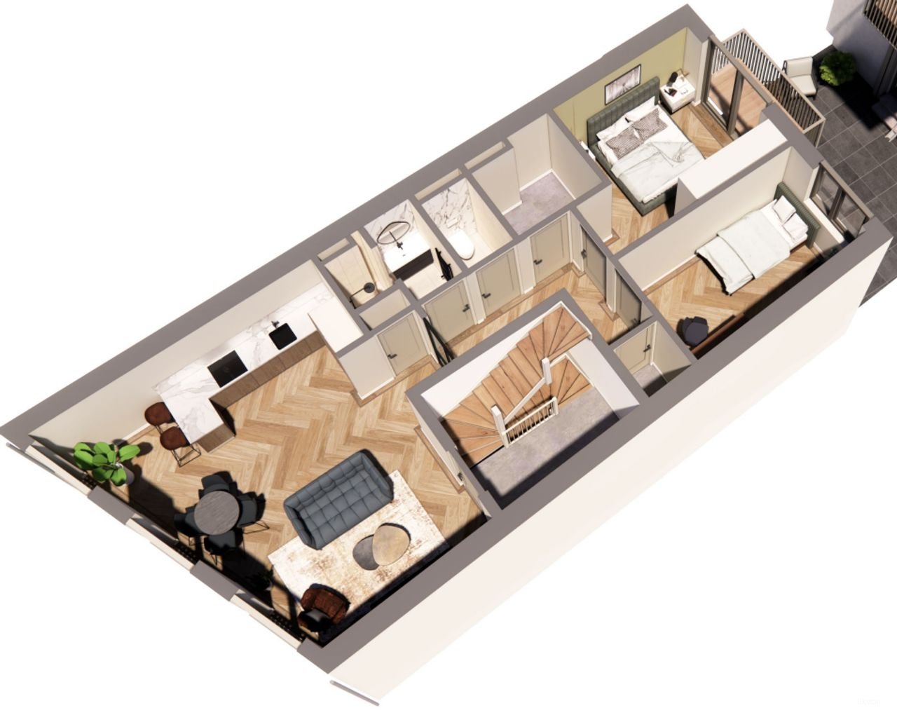 Luxe gemeubileerd appartement in hartje Hoorn - Afbeelding 3