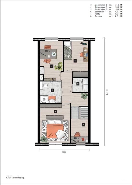 3-bedroom maisonette with terrace - Image 18