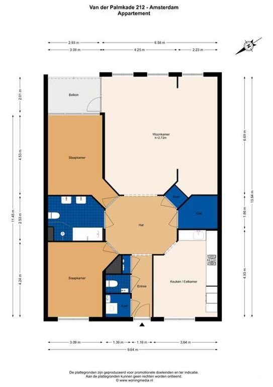 Licht hoekappartement (124m²) met terras op zuid - Afbeelding 26