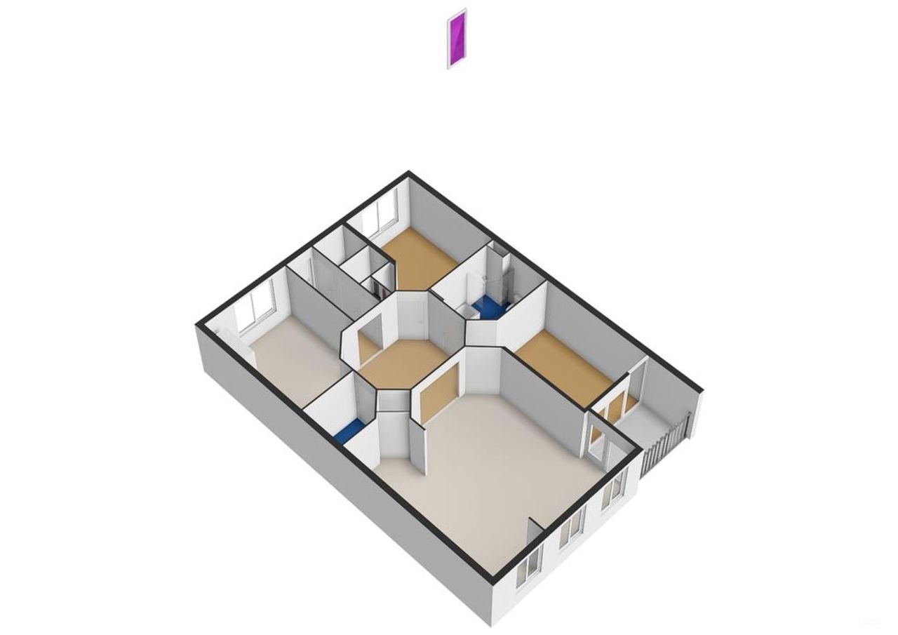 Licht hoekappartement (124m²) met terras op zuid - Afbeelding 27