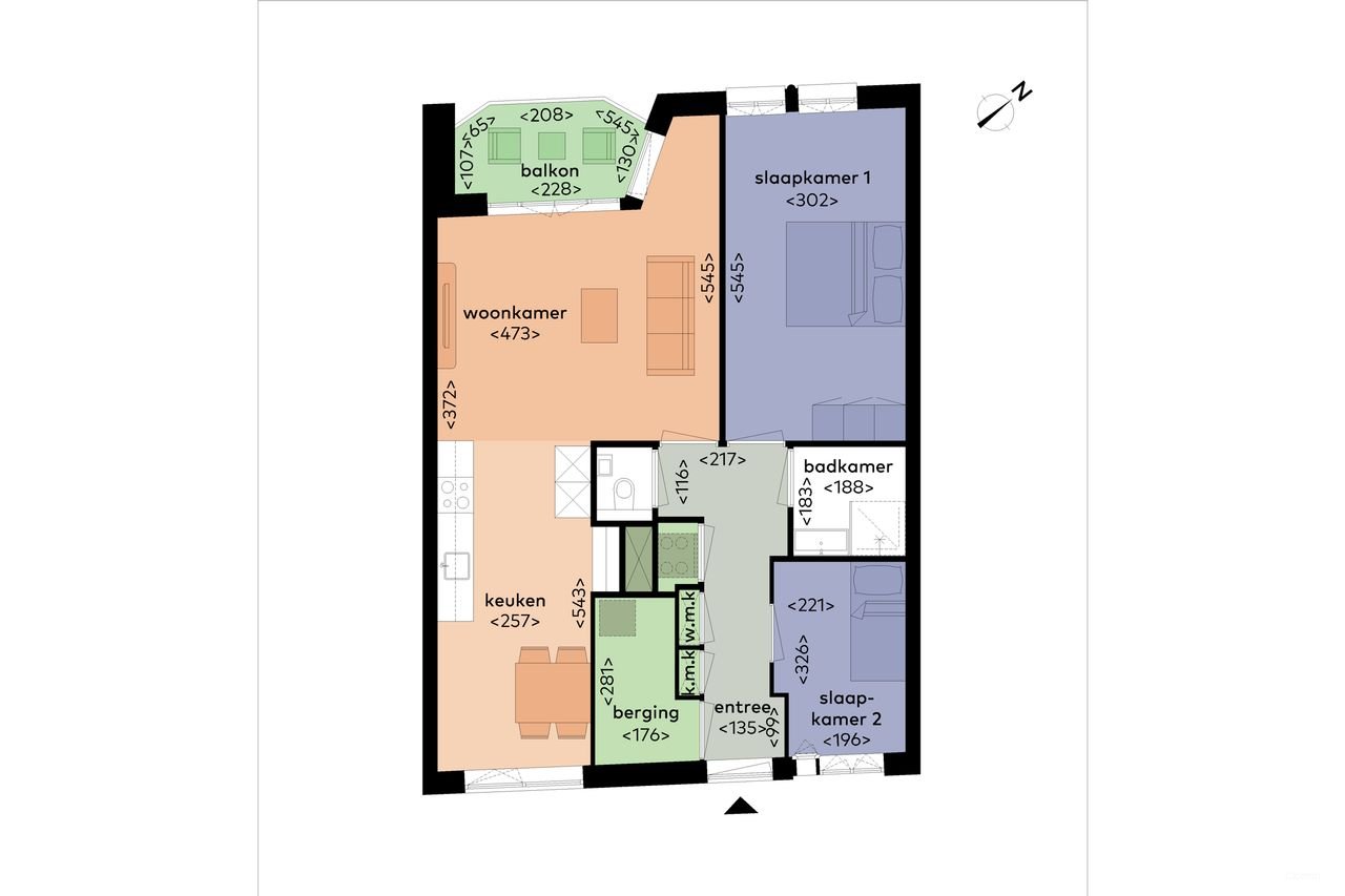 Licht 3-kamerappartement met A+++ label - Afbeelding 14