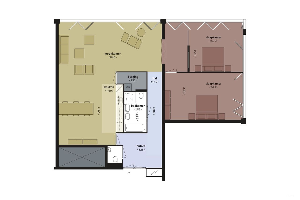 Licht appartement (144m²) met weids uitzicht - Afbeelding 21
