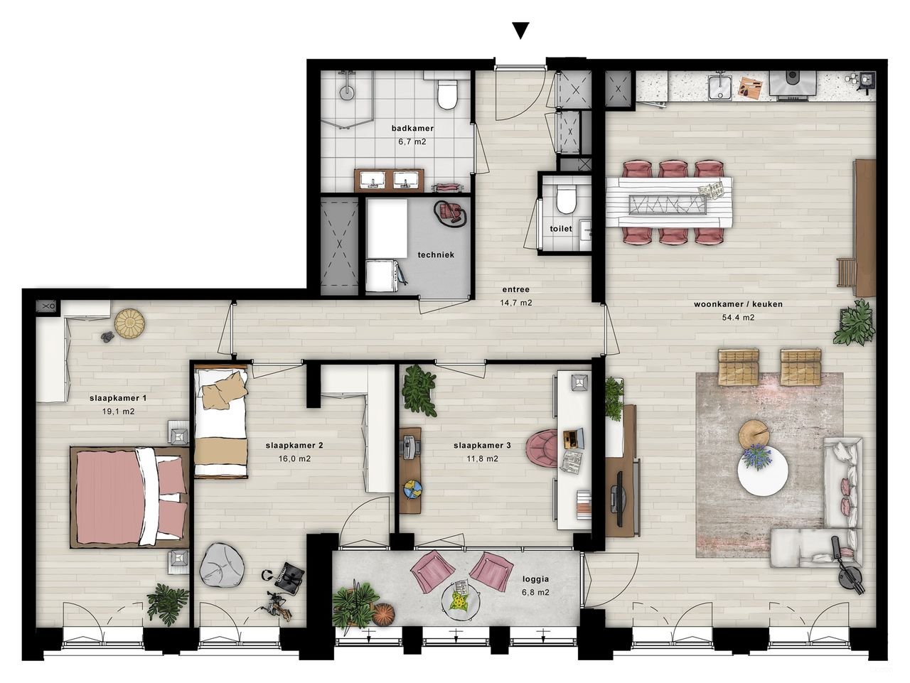 Spacious new-build apartment (133m²) in De Ananas - Image 29