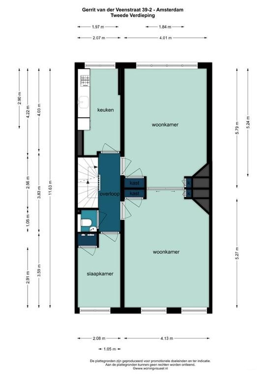 Ruim dubbel bovenhuis (145m²) in Oud-Zuid - Afbeelding 33