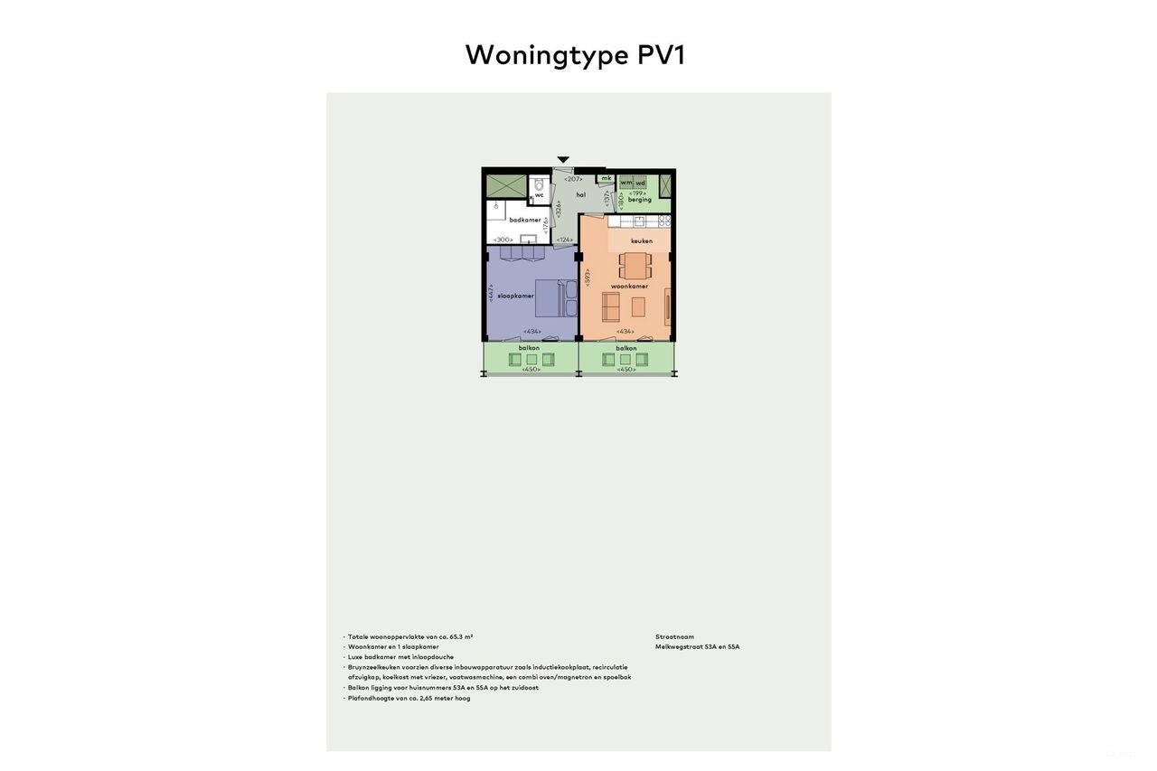 Bright corner apartment (66 m²) with sunny balcony - Image 2