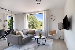 Furnished 2-Bedroom Apartment with Balcony