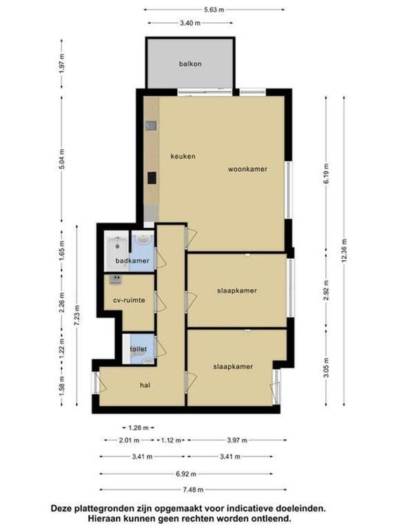 Gemeubileerd 3-kamerappartement met balkon - Afbeelding 32