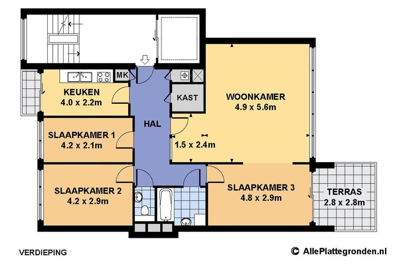 100 m² hoekappartement vol daglicht - Afbeelding 32