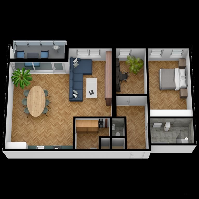 Licht appartement met garage en balkon - Afbeelding 15