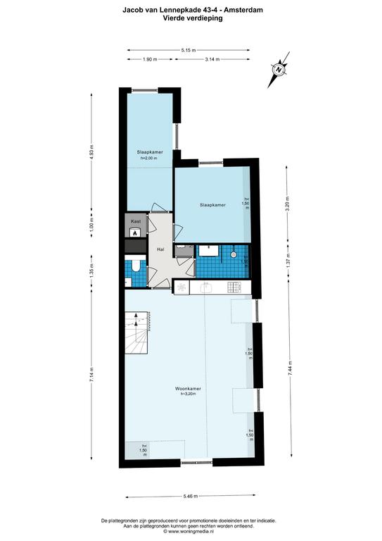 Apartment with Roof Terrace in Oud-West - Image 17