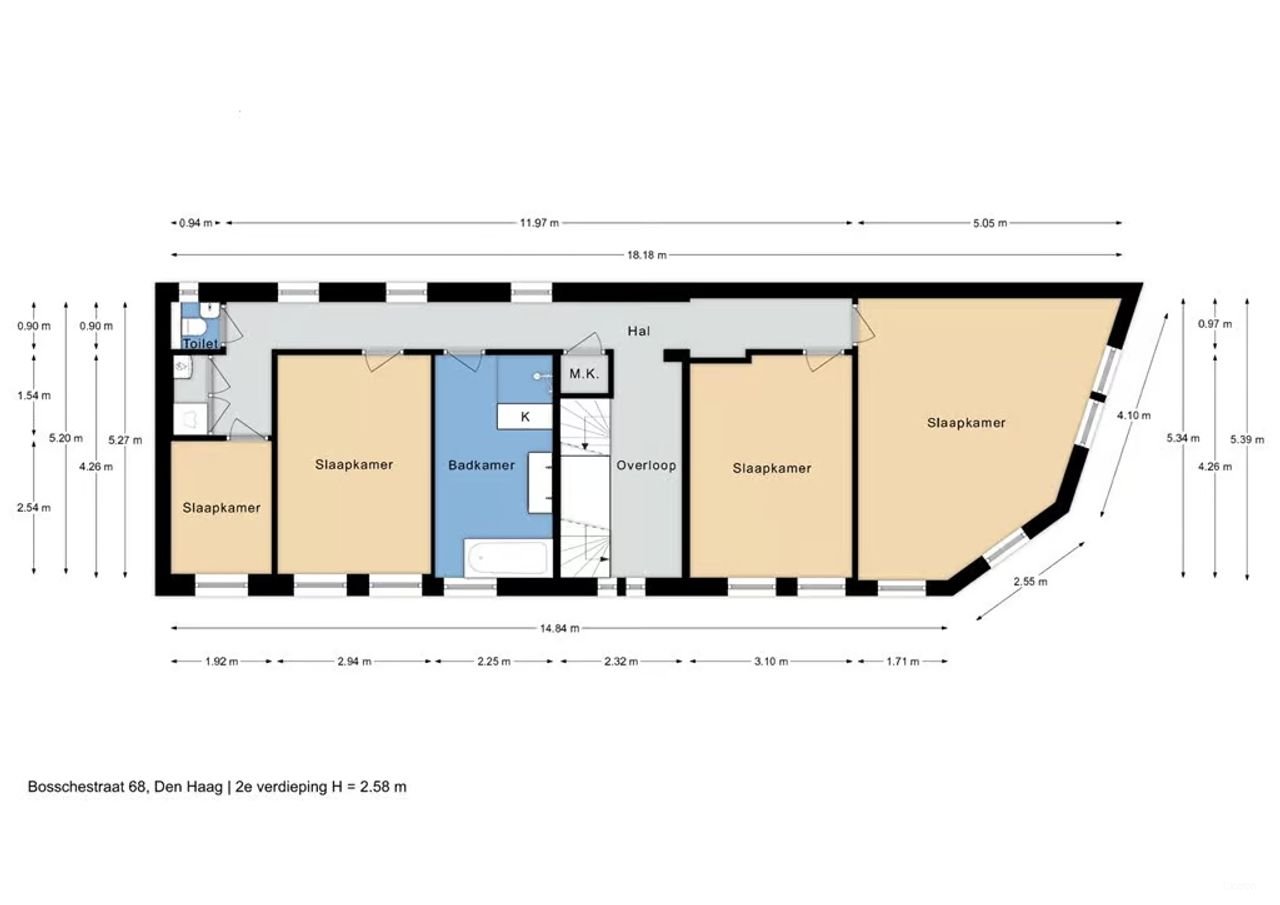 Dubbelbovenhuis Scheveningen: 152m² - Afbeelding 44