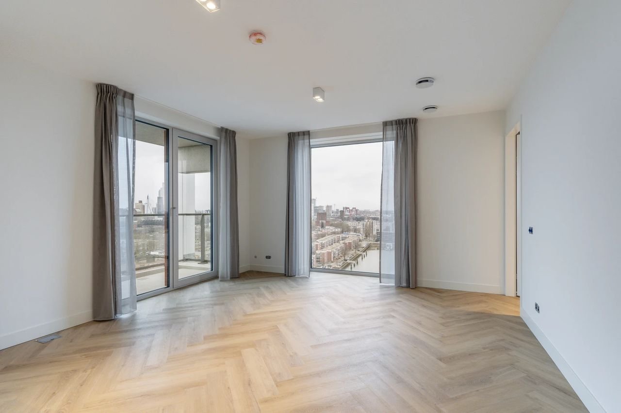 Nieuwbouw op de 16e etage met uitzicht over de Maas - Afbeelding 5