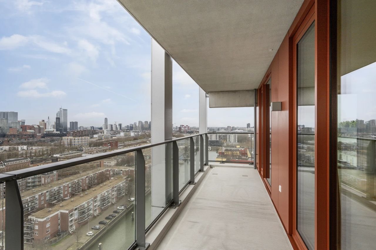 Nieuwbouw op de 16e etage met uitzicht over de Maas - Afbeelding 7