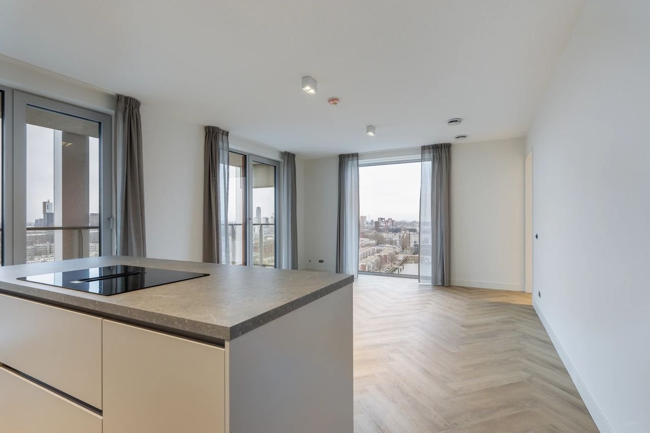 Nieuwbouw op de 16e etage met uitzicht over de Maas - Afbeelding 4