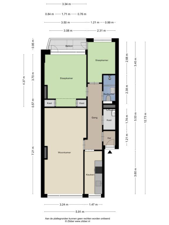 3-kamerappartement met balkon - Afbeelding 14