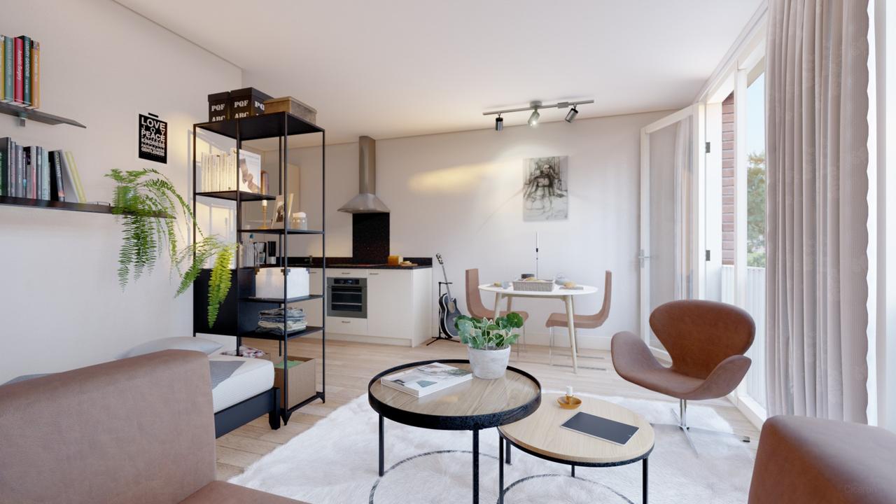 Studio met terras in Zeeheldenkwartier - Afbeelding 5