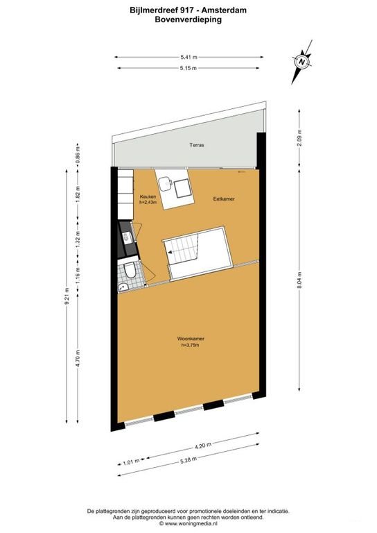 Lichte bovenwoning van 98m² met dakterras - Afbeelding 30