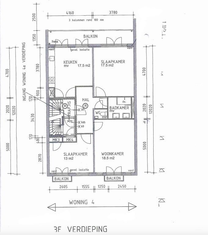 Gerenoveerd appartement met 3 balkons - Afbeelding 14