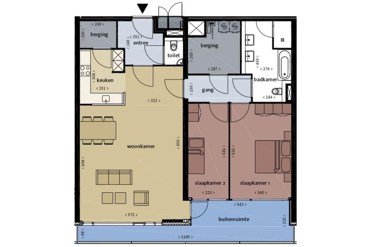 119 m² wonen met balkon en parkeerplaats - Afbeelding 2