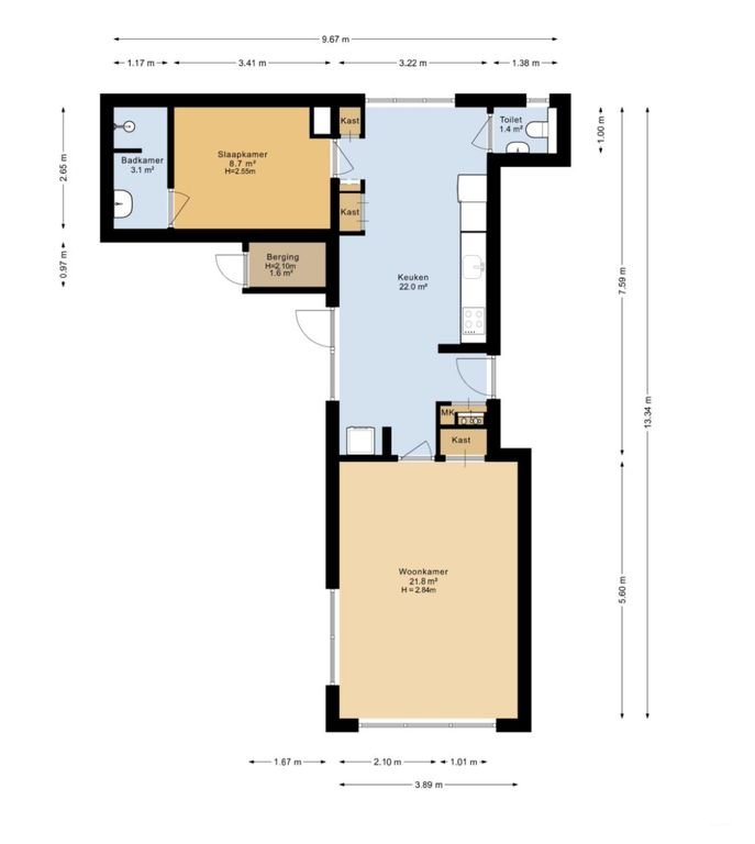 Licht hoekhuis in oude school Oost - Afbeelding 21