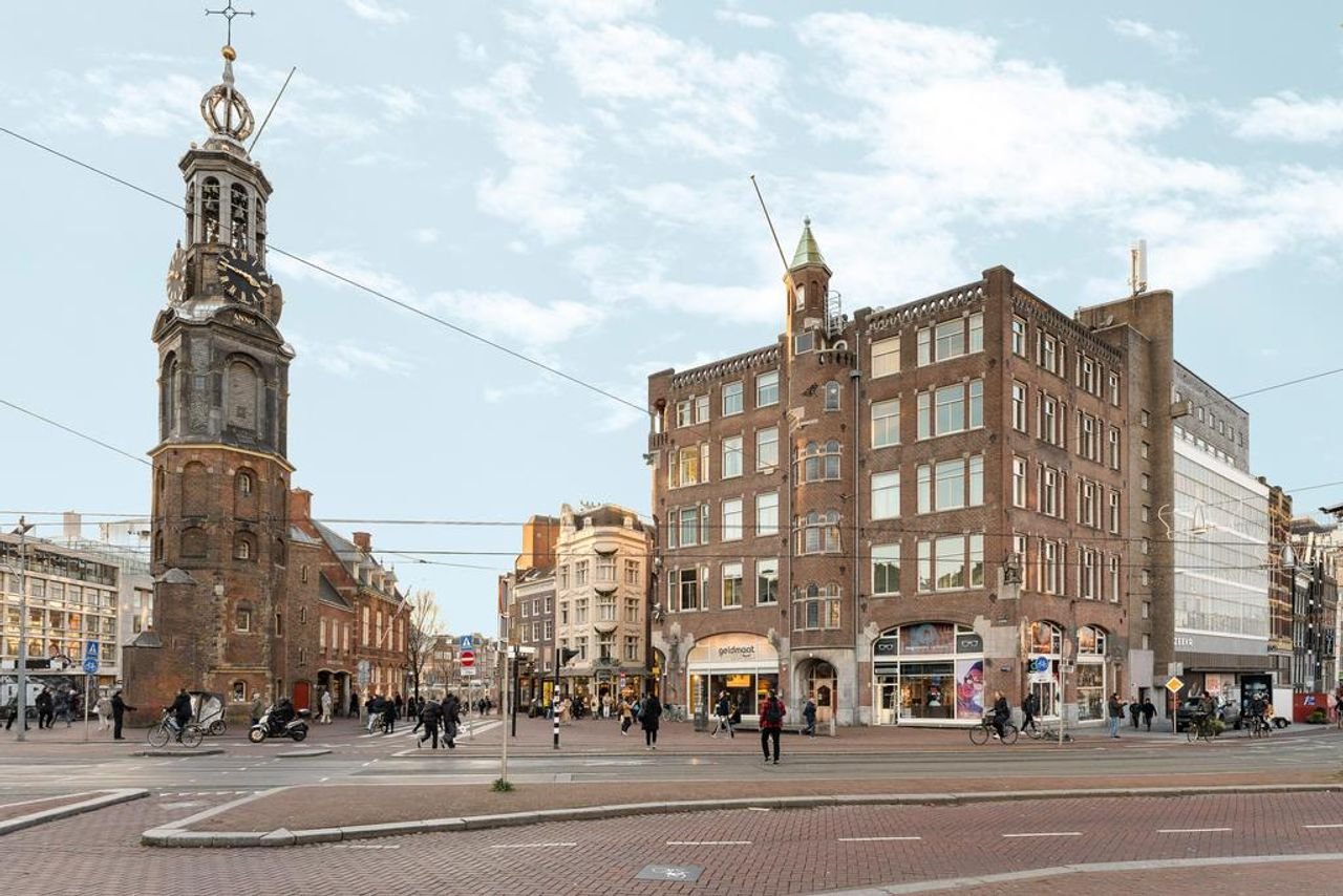 Licht hoekappartement op het Muntplein - Afbeelding 1