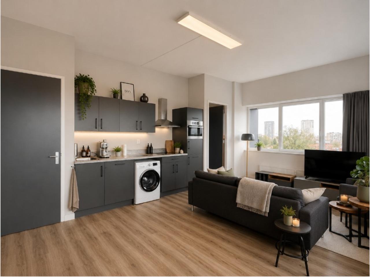 56m² appartement met balkon en gym aan de Hogeweg - Afbeelding 2