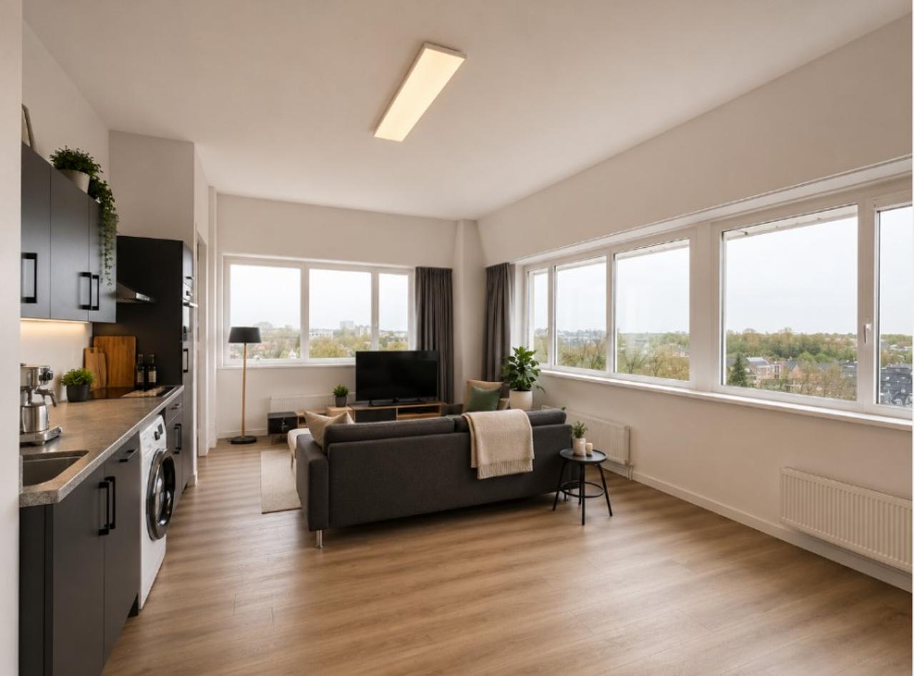 56m² appartement met balkon en gym aan de Hogeweg - Afbeelding 3
