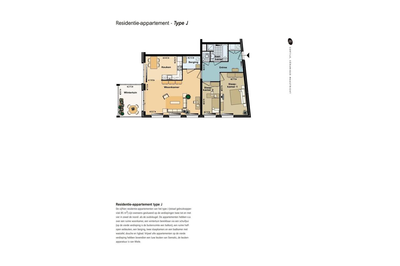 2-slaapkamer appartement in Wyck met lift - Afbeelding 3