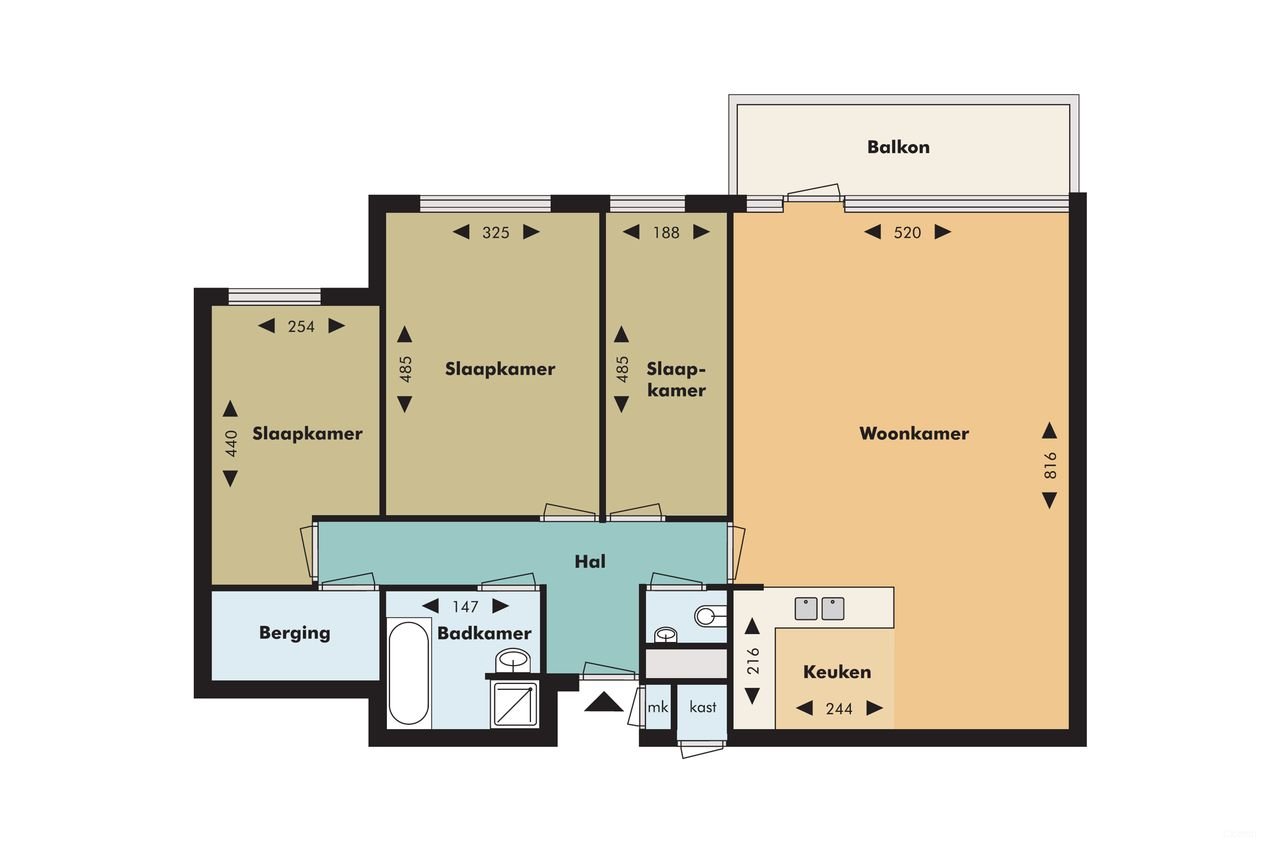 Royaal appartement met garage en breed balkon - Afbeelding 2