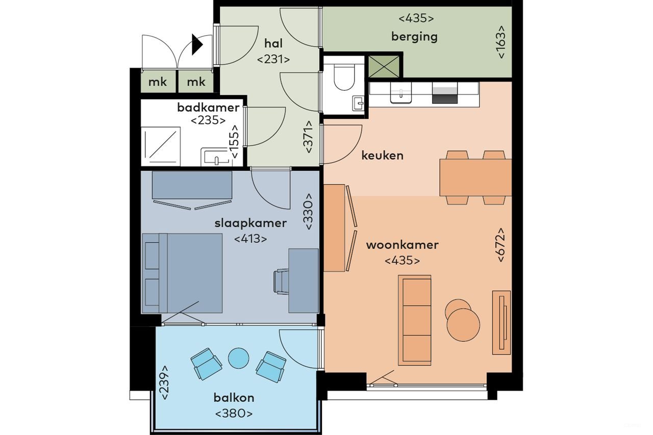 Nieuw appartement (63 m²) met balkon en A+++ label - Afbeelding 14