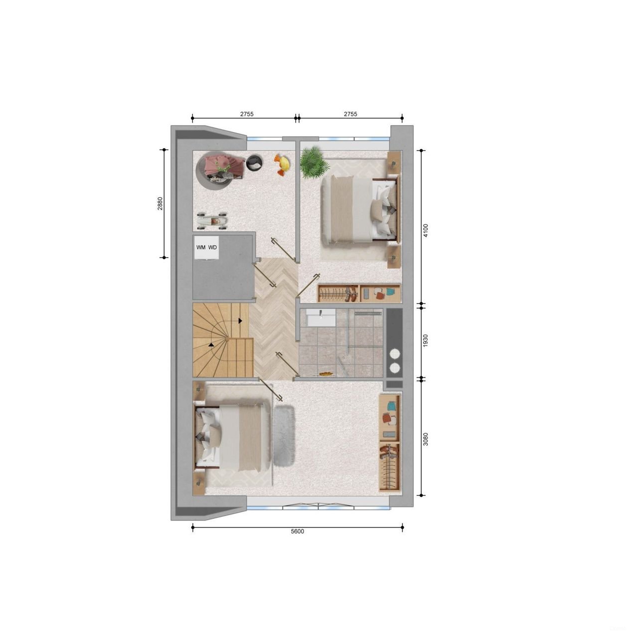 Licht appartement (109 m²) bij Sloterdijk - Afbeelding 8