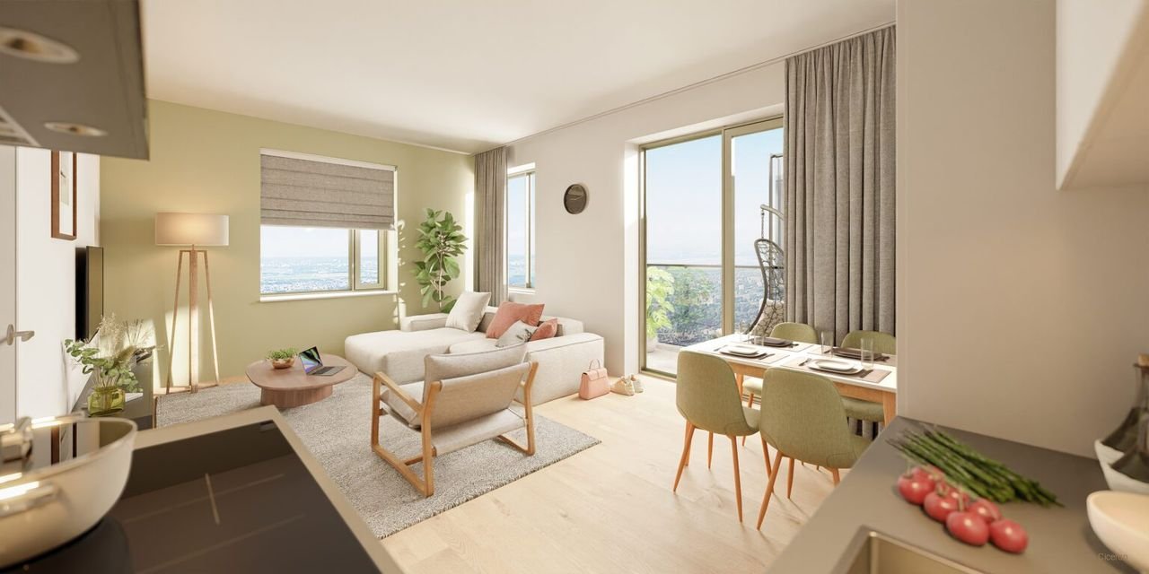 Wonen op de 13e etage met stadsuitzicht - Afbeelding 3