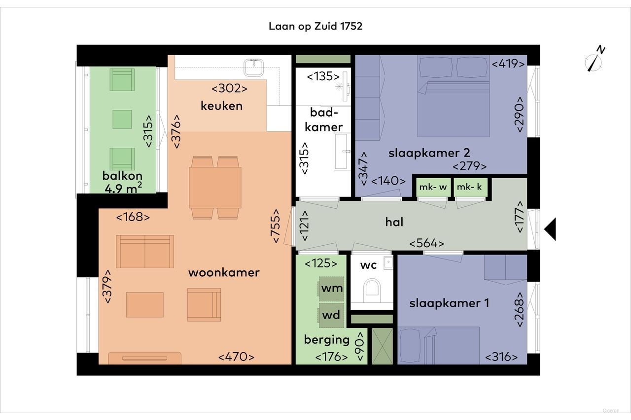 Licht 3-kamer appartement op de Kop van Zuid (A++) - Afbeelding 2