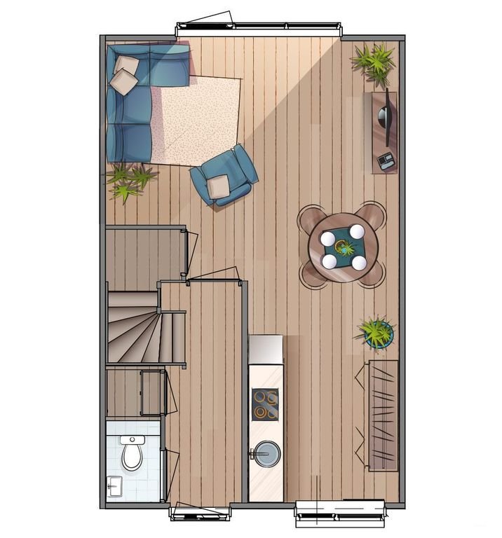 Spacious terraced house (105 m²) with garden - Image 11