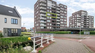 Wonen in Reitdiep: balkon op west en parking